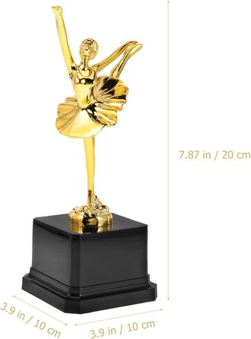 Gatuida Ballet Dance Trophy Cup ، Gold Award Trophy ، Plastic Party Tofies Trophies ، 7.87 Inges ، Gold ، 1pc in Saudi Arabia