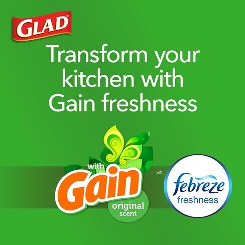 Glad ForceFlex Tall Kitchen Acags ، 13 Gallon ، Gain Original ، 140 Count (قد تختلف الحزمة) in Kuwait