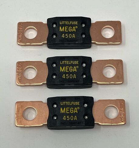 متوافق مع Littelfuse 0298450 Bolt Down Auto Fuse 450a تأخير الوقت 32V 298 ، Mega - حزمة 3 in Saudi Arabia