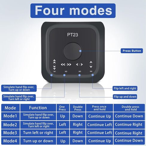 PLUETOOTH PAGE TURNER PEDAL لهواتف الكمبيوتر ، PT23 صفحة Bluetooth مفتاح دواسة القدم Turner ، مفتاح التحكم في الوسائط المتعددة القابلة لإعادة الشحن. (أبيض) in Saudi Arabia