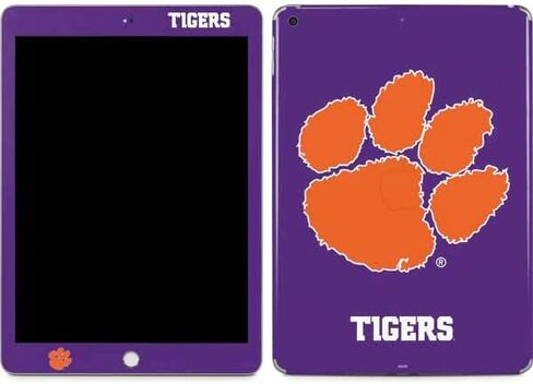 Skinit Skinit Tablet Skin Concervible مع iPad 9.7in (2018) - College College College Clemson Tiger Design Purple Design in Saudi Arabia