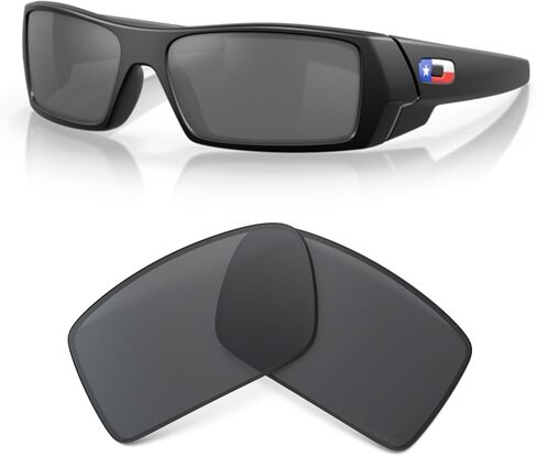 Oakley Original Gascan OO9014 Black Iridium Replacement Lenses For Men For Women+BUNDLE Microfiber Cloth Bag in Kuwait