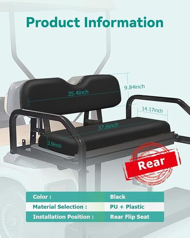 Universal Golf Cart Cart Real Flip Plip Presacions لـ Ezgo ، لسيارة النادي ، من أجل Yamaha ، Black in Kuwait