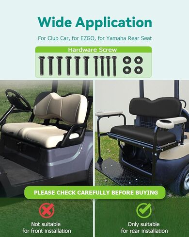 Universal Golf Cart Cart Real Flip Plip Presacions لـ Ezgo ، لسيارة النادي ، من أجل Yamaha ، Black in Kuwait