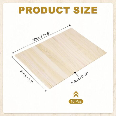 PATIKIL Wood Breaking Board 15mm Thick, 10 Pack Karate Martial Arts Boards Wooden Kick Board Training Accessory for Adult Taekwondo Punching Karate Practice Performing in Kuwait