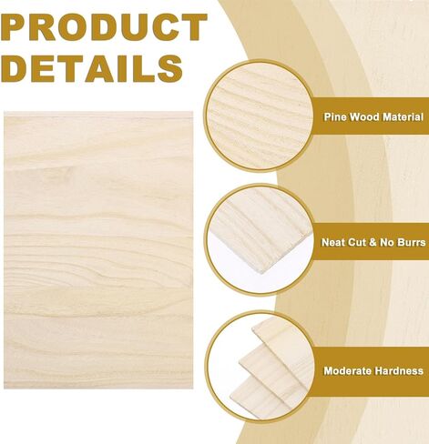 PATIKIL Wood Breaking Board 15mm Thick, 10 Pack Karate Martial Arts Boards Wooden Kick Board Training Accessory for Adult Taekwondo Punching Karate Practice Performing in Kuwait