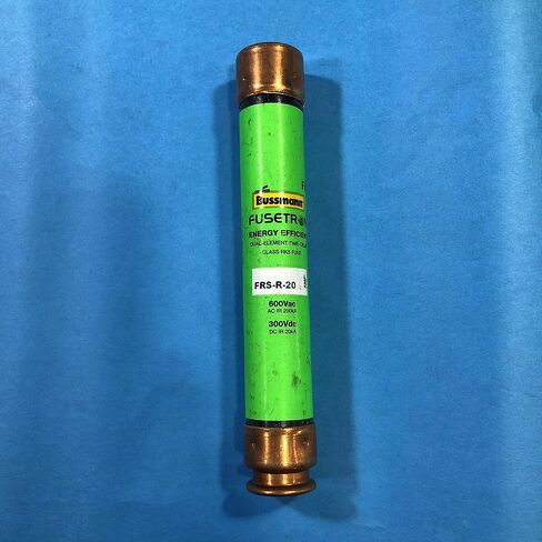 Bussmann FRS-R-20 (FRSR-20 ، BP/FRS-R-20) 20 AMP (20A) 600V FUSETRON DUALER TIME-TIME CRASSITAR FUSE ، FUSE FUSE ، UL مدرج in Saudi Arabia