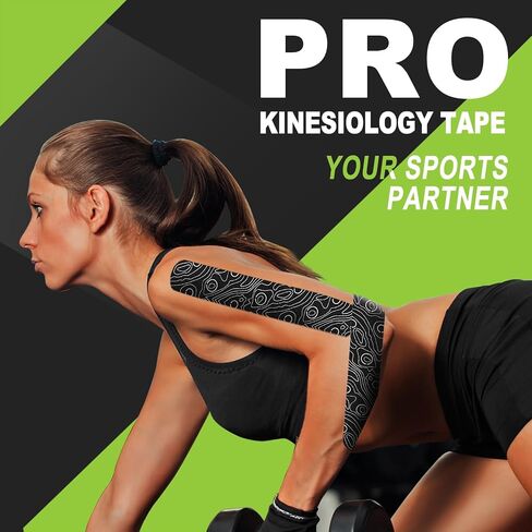 OK Tape Pro Movology Tape Roll Uncut Roll ، شريط رياضي للعلاج الطبيعي المرن لتخفيف الألم ، دعم العضلات ، الشريط الحركي ، مقاوم للماء ، 2 بوصة 16.4 قدمًا رماديًا in Saudi Arabia