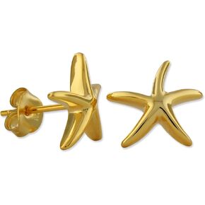 Sterling Silver Starfish Stud Earrings in Saudi Arabia