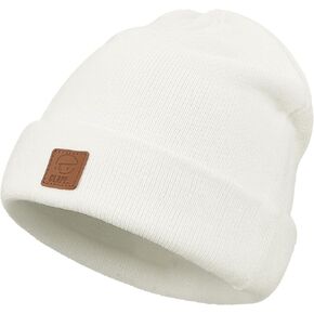 Croogo Beanie للجنسين متماسكة الكفة قبعة دافئة قبعة الجمجمة لينة بسط يوميا مضلع Toboggan قبعة تخزين القبعات Skullies قبعات التزلج