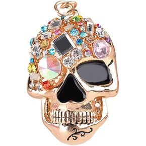 Skull Keychain,Diamond Keychain,Punk Style Keychain,Suitable for Car Keys,Handbags for Holiday Gifts