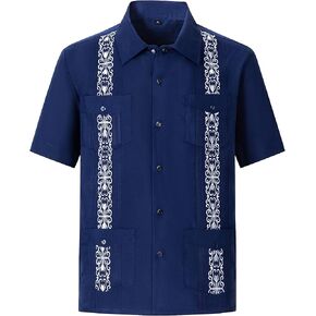 قمصان Guayabera للرجال بأكمام قصيرة، قمصان كوبية سريعة…
