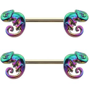 Nipple rings 316L Stainless Steel Chameleon Nipple Shield Barbell Nipple Bar