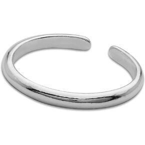 KEZEF Sterling Silver High Polished Thin Toe Ring