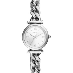 Fossil Women's Carlie Mini Quartz Stainless Steel Three-Hand Watch, Color: Silver (Model: ES5331)