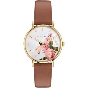 Ted Baker Ladies Tan Eco Genuine Leather Strap Watch (Model: BKPPHF3089I)