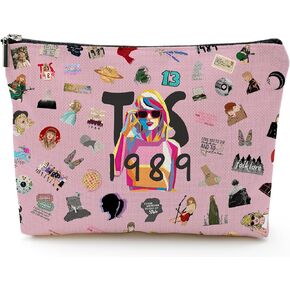 NONETH The Singer 1989 حقيبة مكياج Singer Merch لمحبي تايلور والنساء والفتيات هدايا عيد ميلاد لـ TS Swiftes in Kuwait