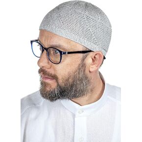 ihvan online Turkish Muslim Lux Knitting Kufi Hats for Men, Taqiya, Takke, Peci, Islamic Caps, Islamic Gifts, Standart Size