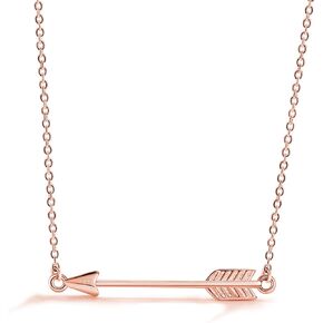 H&Beautimer New Women's 925 Sterling Silver Solid - Simple Bow Pendant Rolo Chain Necklace 18 Inch - Charm Silver Jewelry For Girls and Women - Handmade in Italy