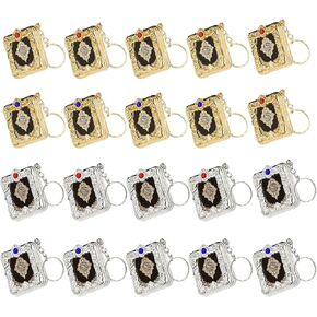 20 pcs Mini Quran Keychain Mini Islamic Handbag Pendant Wallet Keychain Accessories Ornament