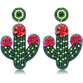 Cinco De Mayo Earrings for Women Beaded Mexican Fiesta Pinata Maracas Dangle Earrings for Girls Colorful Handmade Beads Taco Tuesday Mexico Theme Festive Drop Dangling Earrings Statement Cinco De Mayo Day Party Favor Jewelry Gifts in Saudi Arabia