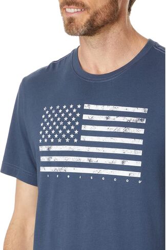 Life is Good Classic Flag USA Short Sleeve Crusher™ Tee in Saudi Arabia