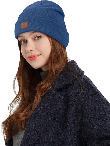 Croogo Beanie للجنسين متماسكة الكفة قبعة دافئة قبعة الجمجمة لينة بسط يوميا مضلع Toboggan قبعة تخزين القبعات Skullies قبعات التزلج in Saudi Arabia