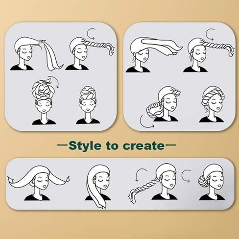 OAOLEER 5Pcs Head Wraps for Black Women Stretch Jersey Turban Soft Breathable Knit Headwraps Fashion Long Head Scarf African Hair Wraps in Kuwait