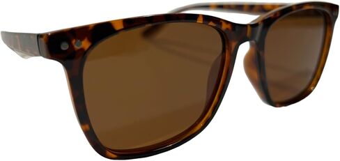 DSME Mens Fashionable Polarized Sunglasses - Leapord Frame with Brown Lenses - UV400 Protection for Driving, Outdoor Sports, and Casual Wear. in Kuwait
