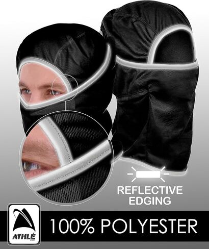 Athlé Balaclava Ski Mask - Sport and Ski Balaclava Face Mask - Reflective Edging Balaclava Women and Men - Balaclava Mask in Kuwait