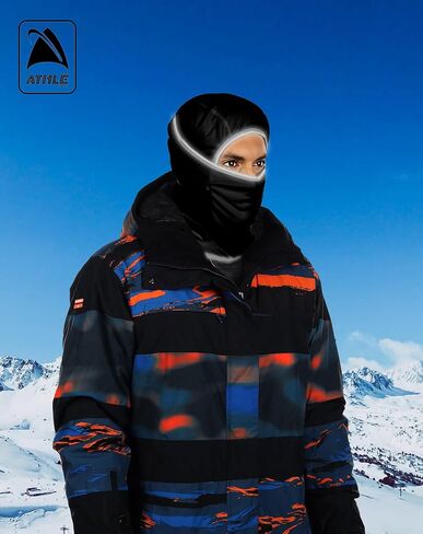 Athlé Balaclava Ski Mask - Sport and Ski Balaclava Face Mask - Reflective Edging Balaclava Women and Men - Balaclava Mask in Kuwait