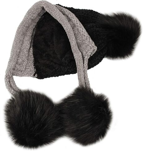 ويثموونز بطانة صوف سميكة كابل متماسكة قبعة صغيرة بوم إيرفلابس DZ70029 in Kuwait