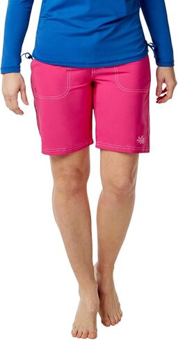 UV SKINZ Women’s 8" Board Shorts with UPF 50+ Sun Protection – Women’s Swim Shorts, Modest Swimsuit Bottoms for Women in Saudi Arabia