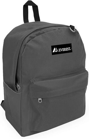 Everest Classic Laptop Backpack W/Side Pocket, Red, One Size in Saudi Arabia