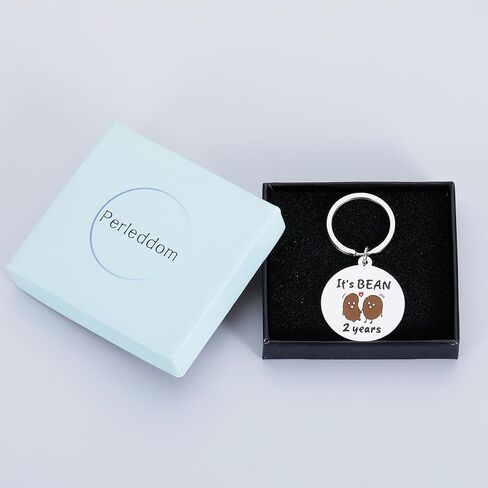 Sweet 2nd Weeding Anniversary Keychain Gifts for Her, Naughty Two Years Anniversary Gif for Husband Wife, Romantic 2 Year Dating Anniversary for Men Women, Cotton Anniversary Gifts for Him Boyfriend, in Kuwait
