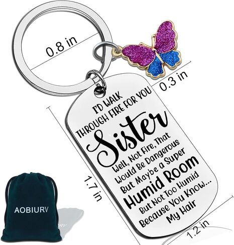 Sisters Gifts From Sister Funny Keychain Gift For Sister Birthday Gifts From Sister Christmas Valentines Gift For Sister Soul Sister Gifts For Women Sister In Law Gifts Best Sister Ever Gift Keyring in Saudi Arabia