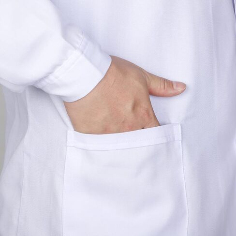 قطعتان من معطف المختبر الاحترافي بأكمام طويلة معطف الطبيب الأبيض معطف مختبر الكيمياء للرجال معطف المختبر الطبي للنساء والرجال in Saudi Arabia