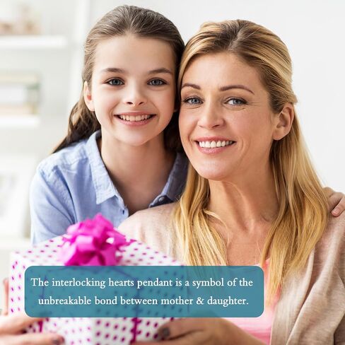 XUANPAI هدايا الأخت، المتشابكة 2 دوائر هدايا قلادة القلب للأخوات، الأخت الكبرى الأخت الصغيرة هدية BFF، هدايا عيد ميلاد الأخت من الأخت in Kuwait