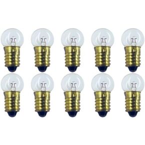 CEC Industries #1482 Bulbs, 6 V, 2.7 W, E10 Base, G-4.5 shape (Box of 10)