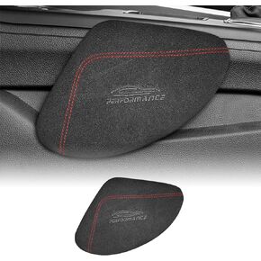 alcantarn Style Auto Center Console Knee Cushion Soft Pad Automotive Soft Knee Side Cushion Pad for Car Main Driving Universal Version (Black Blue Line)