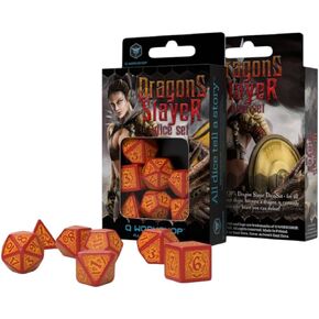 Q-Workshop Dragon Slayer Red & Orange Dice Set
