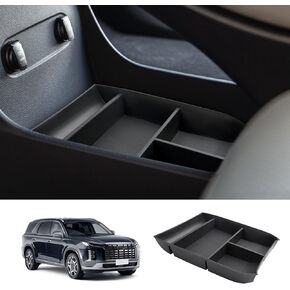 for 2020-2024 Hyundai Palisade Center Console Organizer Palisade Cup Holder Insert 2024 Palisade Accessories Cup Holder Organizer 2024 Palisade Lower Console Organizer Storage Tray Drink Holders