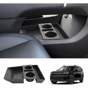 for 2020-2024 Hyundai Palisade Center Console Organizer Palisade Cup Holder Insert 2024 Palisade Accessories Cup Holder Organizer 2024 Palisade Lower Console Organizer Storage Tray Drink Holders