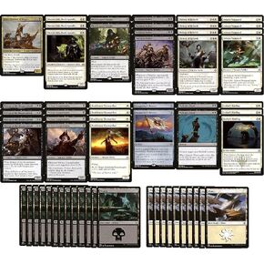 مجموعة Vampire Deck باللون الأسود والأبيض - قانونية حديثة - مصممة خصيصًا - Magic The Gathering - MTG - 60 بطاقة