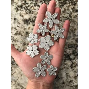 9 Pcs Flowers Leaves Cutting Dies,DIY Scrapbooking Artist Metal Cutting Dies Stencils Scrapbooking DIY Book Album Card Stencils Cut Dies 92x108mm