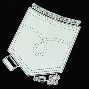 Silver Pockets Metal Cutting Dies for Card Making, Cutting Dies Cut Stencils for DIY Scrapbooking Photo Album Decorative Embossing Paper Dies for Card Making Templated, Die-Cutting and Embossing