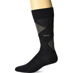 جوارب BOSS الرجالية ذات الطول العادي من مزيج الصوف Argyle