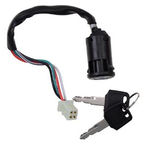 GOOFIT 4 Wire Ignition Key Switch Lock Replacement for 50cc 70cc 90cc 110cc 150cc 250cc Kawasaki Suzuki Go Kart ATV Quad Scooter Dirt Bike Moped