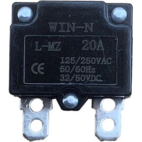2Pcs 20A 125/250Vac 50Vdc Automatic Reset Relay Fuse Therma Switch Circuit Breaker Current Overload Protector Children Ride On Toy Car Accessories