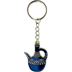 Ethiopian Eritrean Jebena Teapot Gold Key Chain Key Ring Women Men African Showing Jebena Teapot